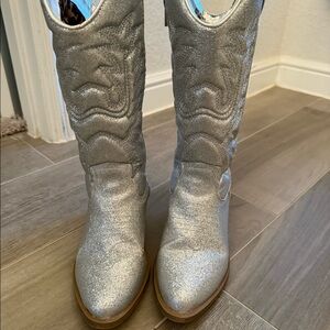 Silver Steve Madden boots